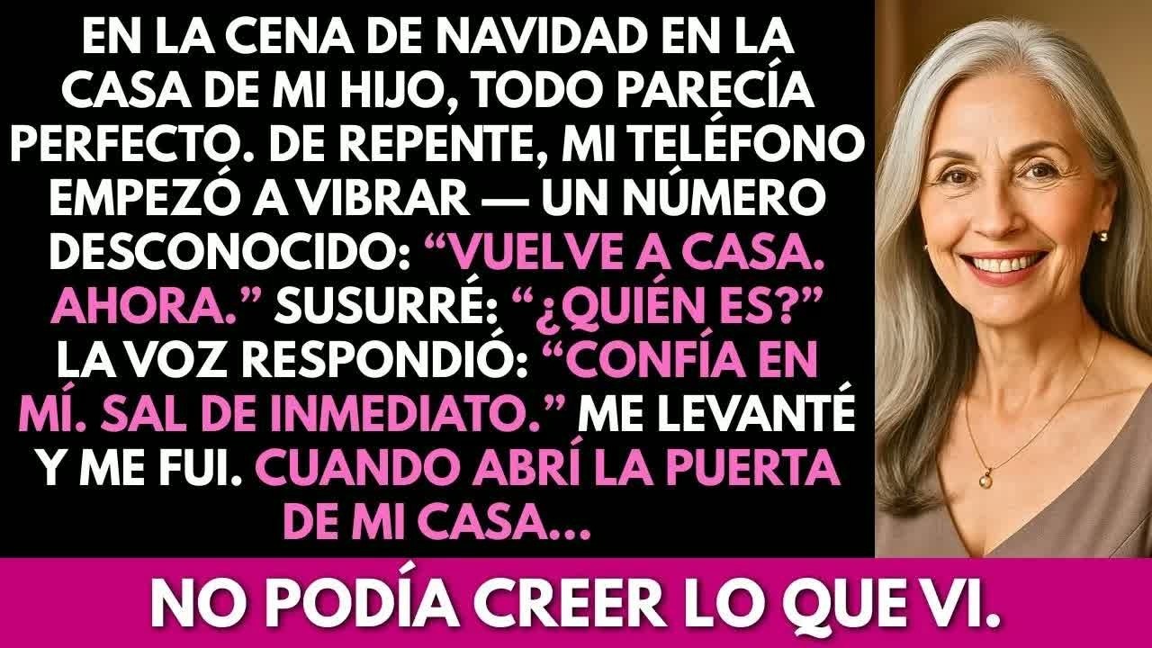 “Vuelve a casa ahora” un número desconocido me escribió en Navidad. Cuando regresé y abrí la puerta…