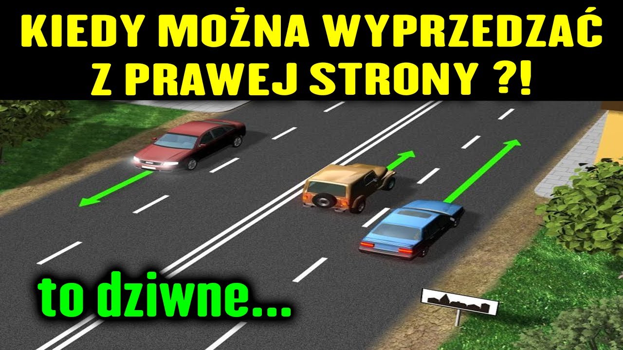Kiedy można wyprzedzać z prawej? *to zaskakujące!