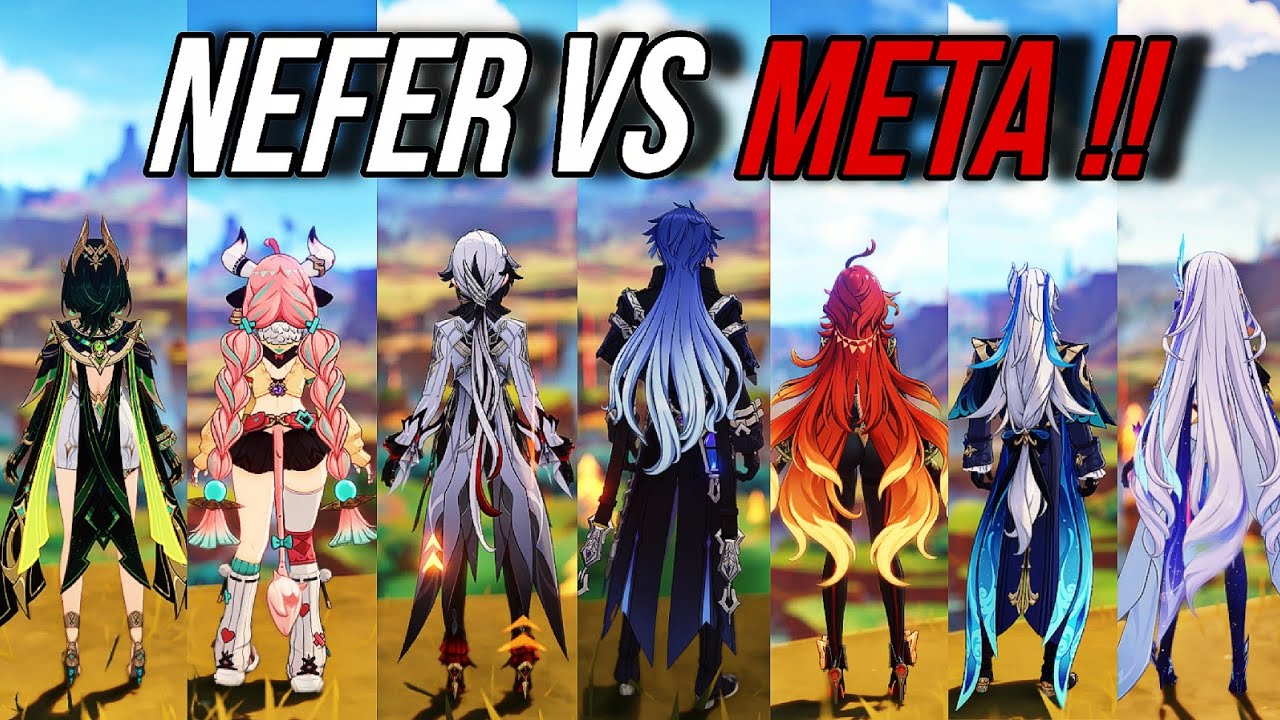 Нефер против Меты!! Кто СИЛЬНЕЕ!? Сравнение урона в F2P [Genshin Impact]