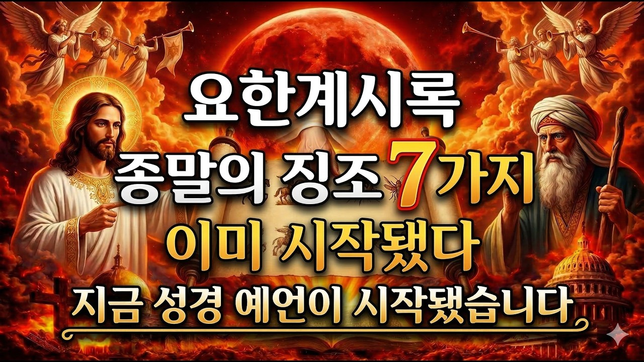 ✝️요한계시록 종말의 징조 7가지 | 이란전쟁·기근·지진… 지금 성경 예언이 시작됐습니다ㅣ성경말씀