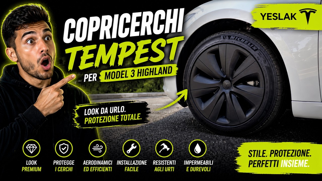 YESLAK - COPRICERCHI TESLA MODEL 3 HIGHLAND 