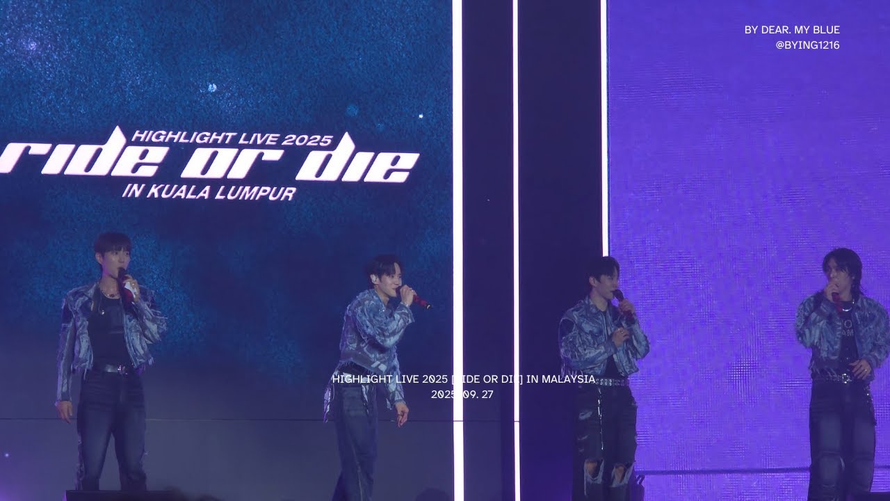 250927 하이라이트 (HIGHLIGHT) - 비스트 BEAST Medley | MENT 5 @ HIGHLIGHT LIVE 2025 [RIDE OR DIE] IN MALAYSIA