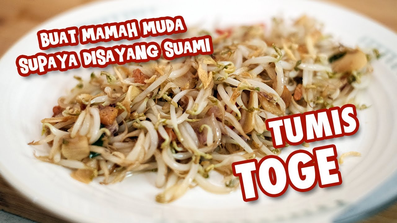 Resep Tumis Tauge / Toge Ikan Asin Resep Keluarga [ Murah, Banyak, Enak ]