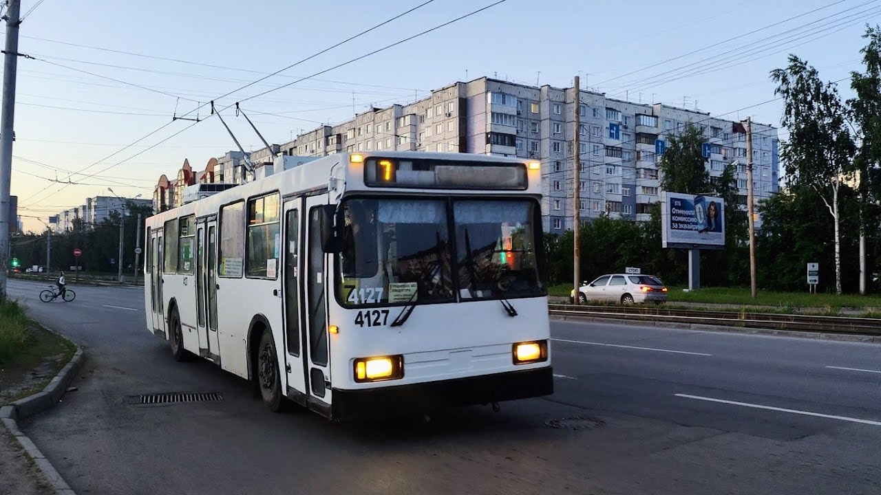 Троллейбус, маршрут №7 БКМ-20101 БТРМ б.4127 (31.05.2025) Барнаул
