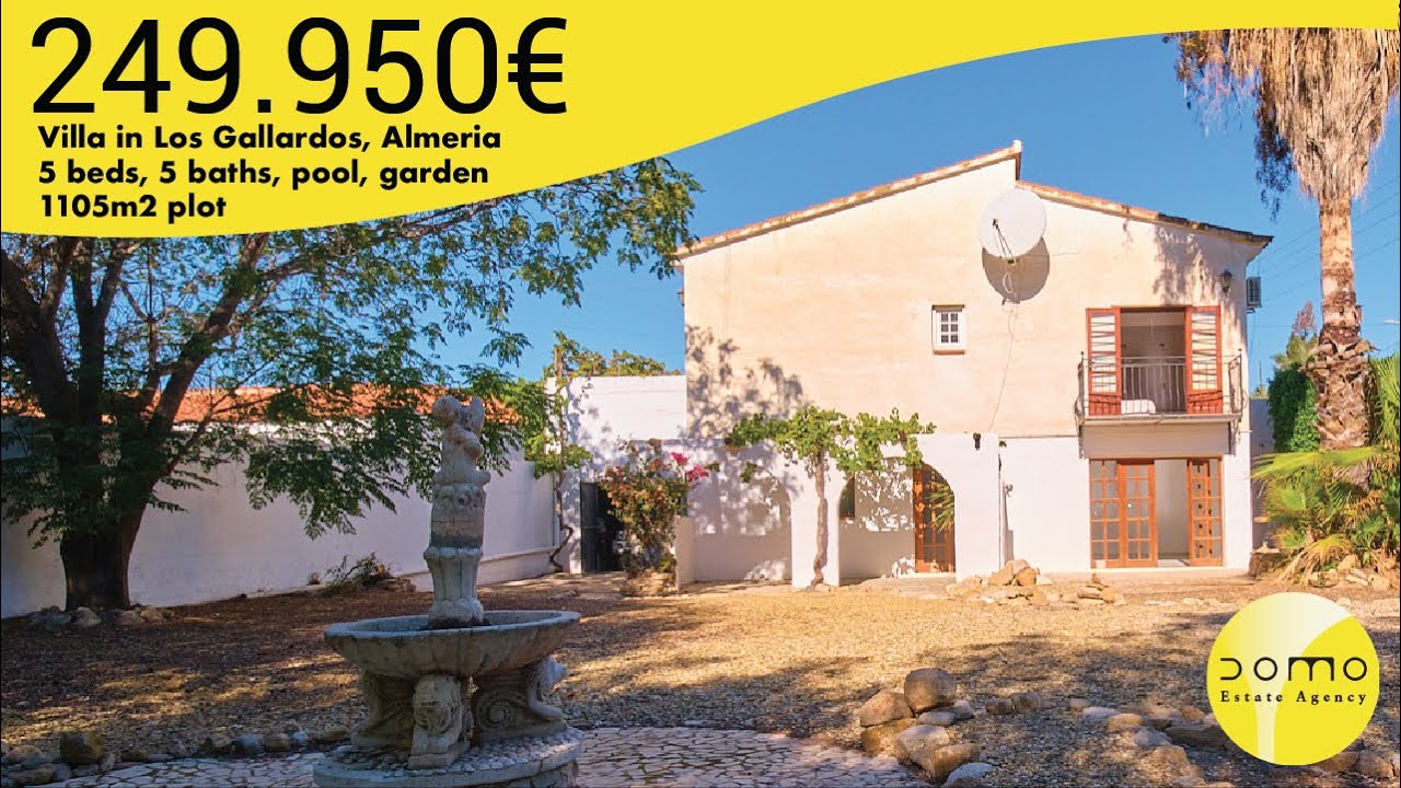 🏡 Charming detached villa for sale in📍 Los Gallardos | Almeria, Southern Spain! Full Video ✅