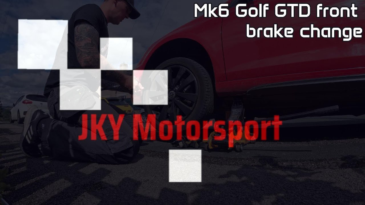 VW Golf MK6 GTD front brake discs and pads change