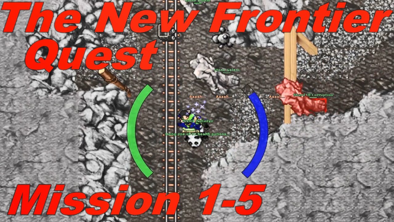Tibia Poradnik - The New Frontier Quest - 1-5 Mission - 31lvl Royal Paladin