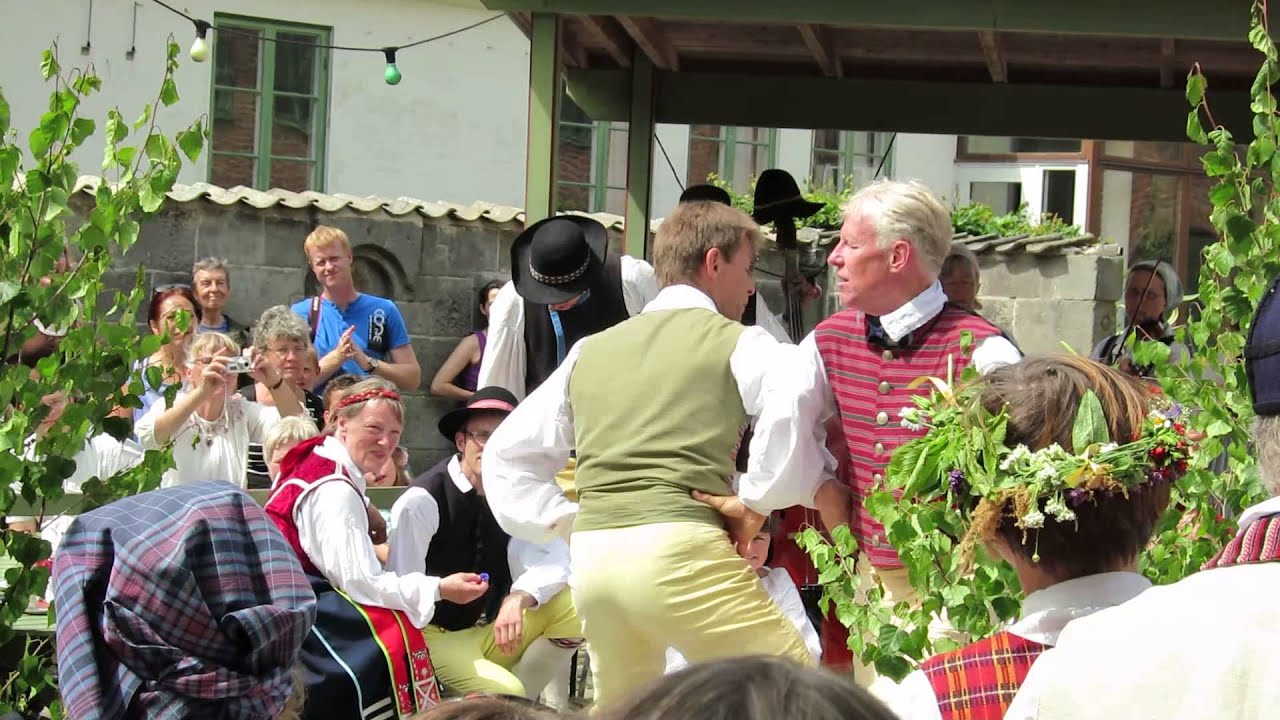 the argy bargy folk dance, Midsommar Eve in Lund, Sweden June 21 2013