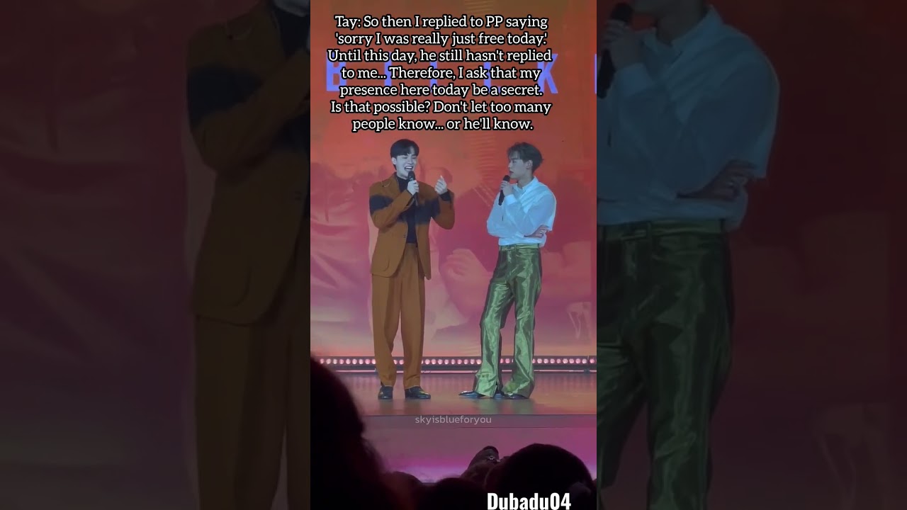 poor p'tay got ghosted by pp 🤣 #ppkrit #billkinpp #billkin #taytawan