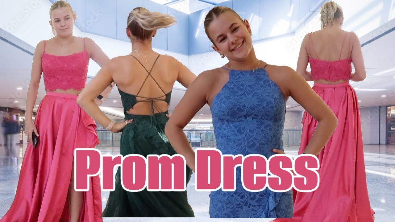 Reese Is Going To Prom | Trying on prom Dresses  | The LeRoys