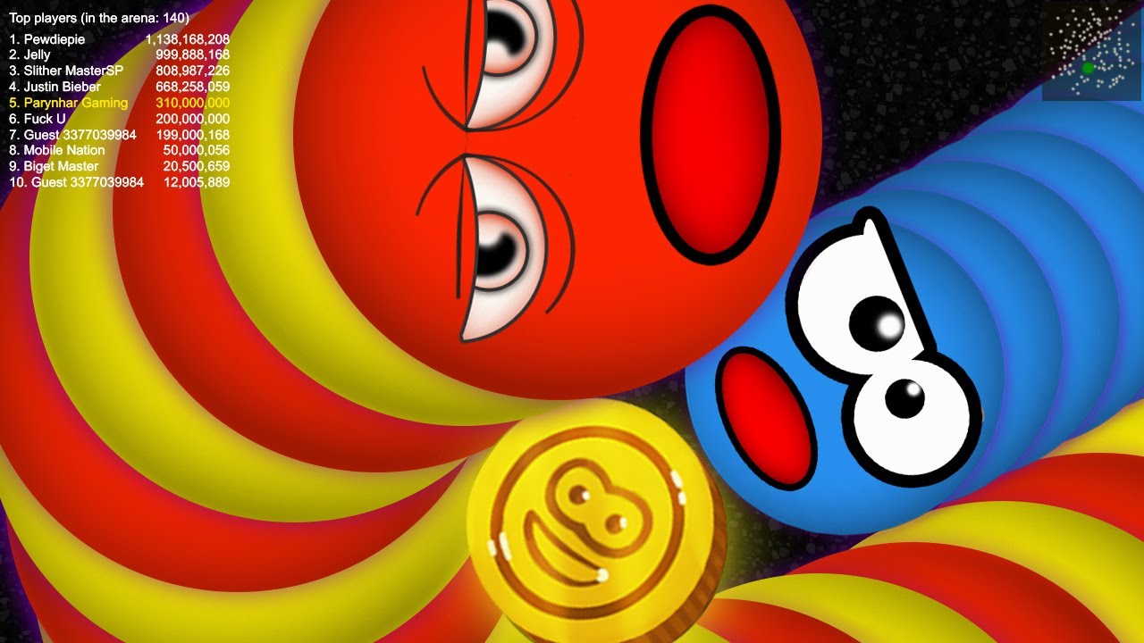 Worms Zone &copy; Parynhar vs Noob Gain - Who's Win ? | Best Top 1 Slither Snake io Online Games New 2020