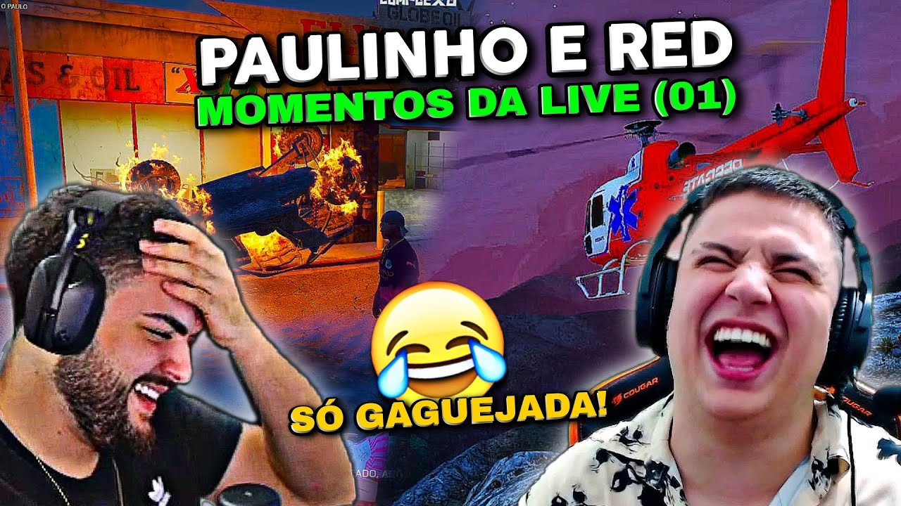 🤣TENTE NÃO RIR _PAULINHO E RED MELHORES MOMENTOS DA LIVE gta rp (01)