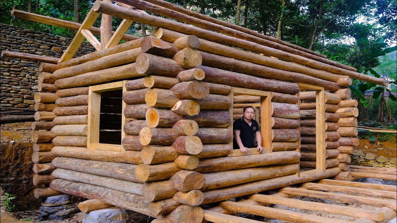 Second Story Loft - Building a log Cabin (Ep-8)