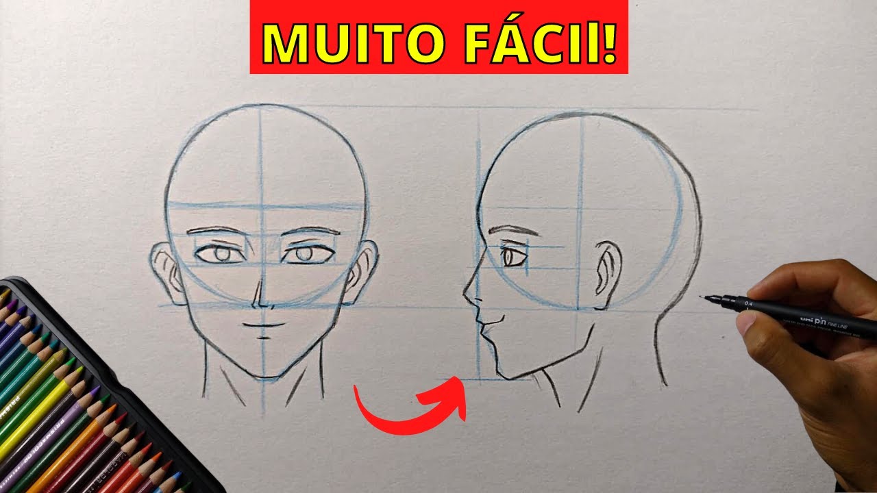 Você vai aprender ROSTO DE PERFIL em poucos minutos!
