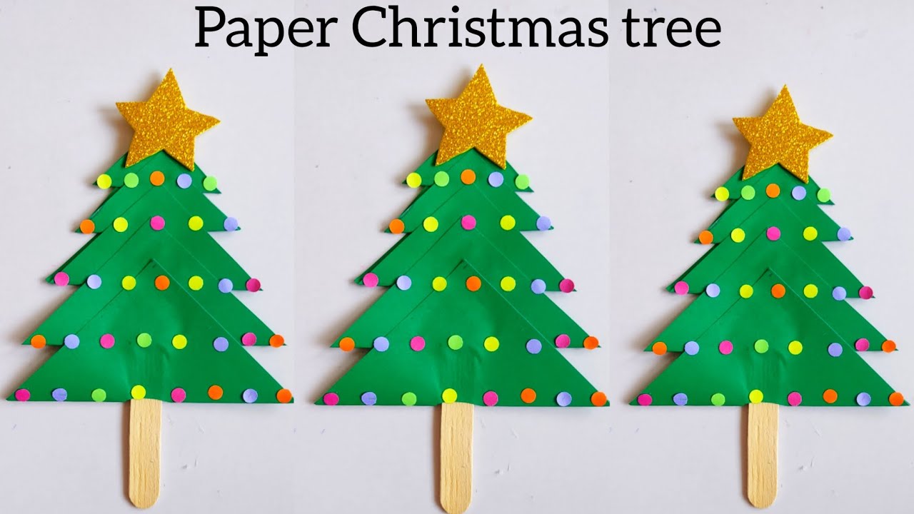 Paper Christmas tree | Christmas crafts for kids | Christmas crafts with paper | Easy paper craft