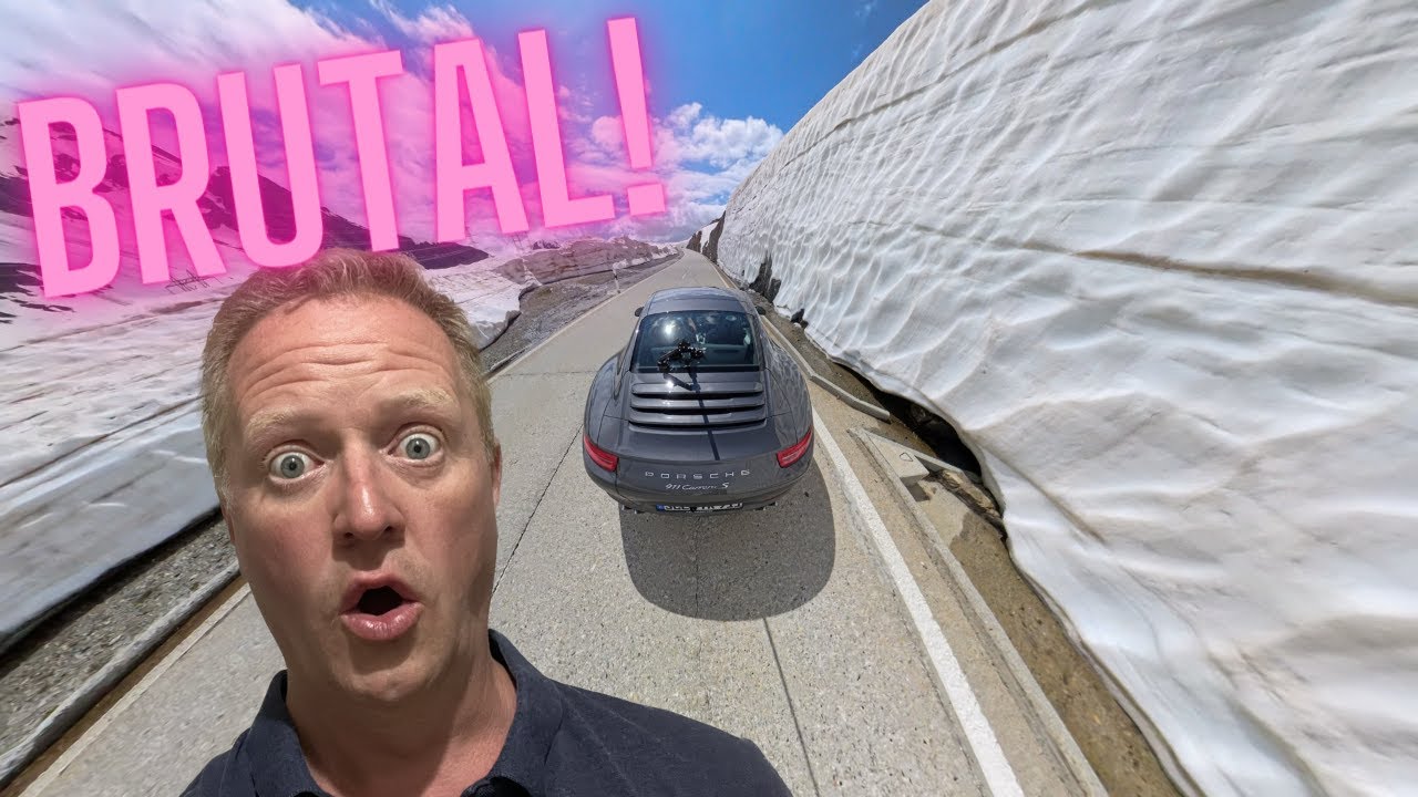 SO VIEL SCHNEE!! Im Porsche 911 über den Nufenenpass in der Schweiz