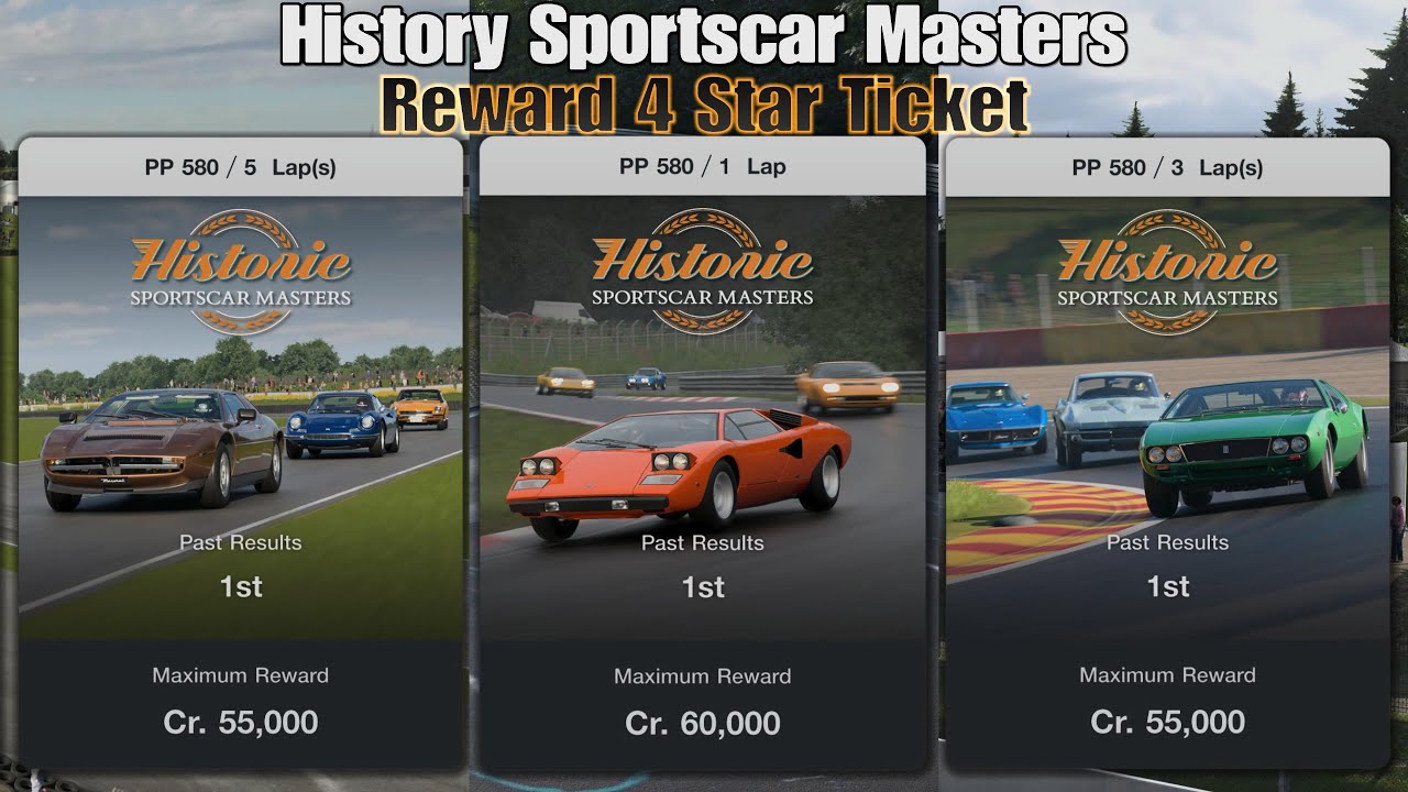 Gran Turismo 7 | History Sportscar Masters All Events Difficult Hard - Skyline 2000GT-R PP579