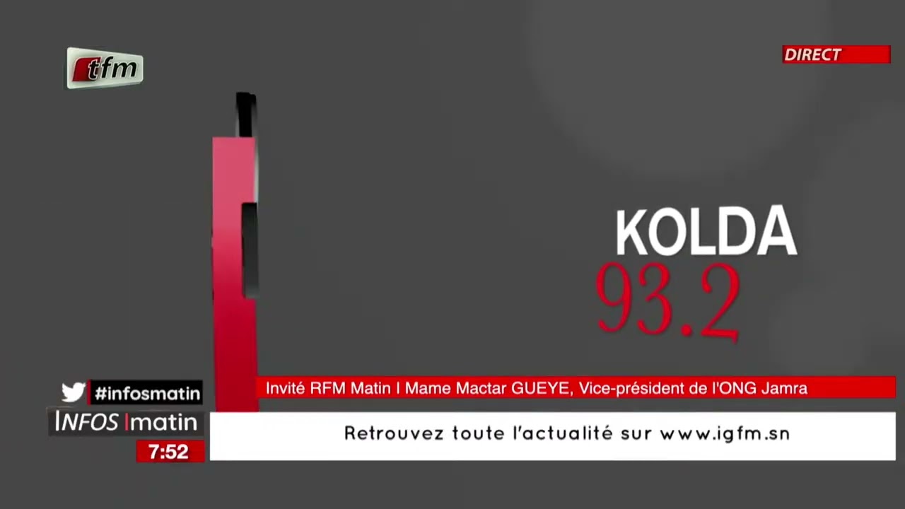 l'invite de rfm matin | Mame Matar GUEYE, vice-président de l'ONG JAMRA - 11 Mars 2026