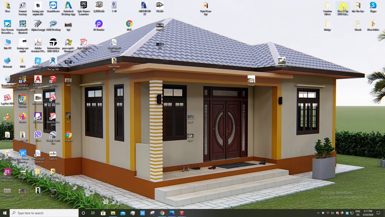 27  How to Draw Modern House (1)