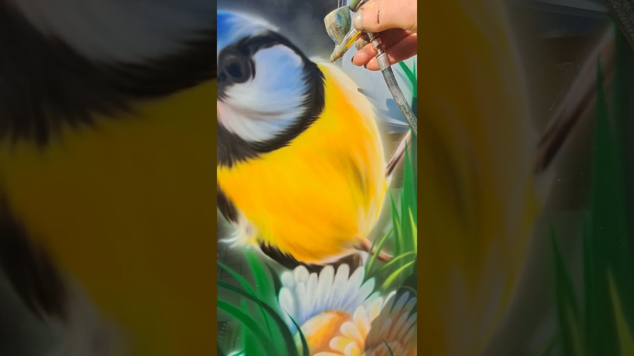 Springtime window art. 