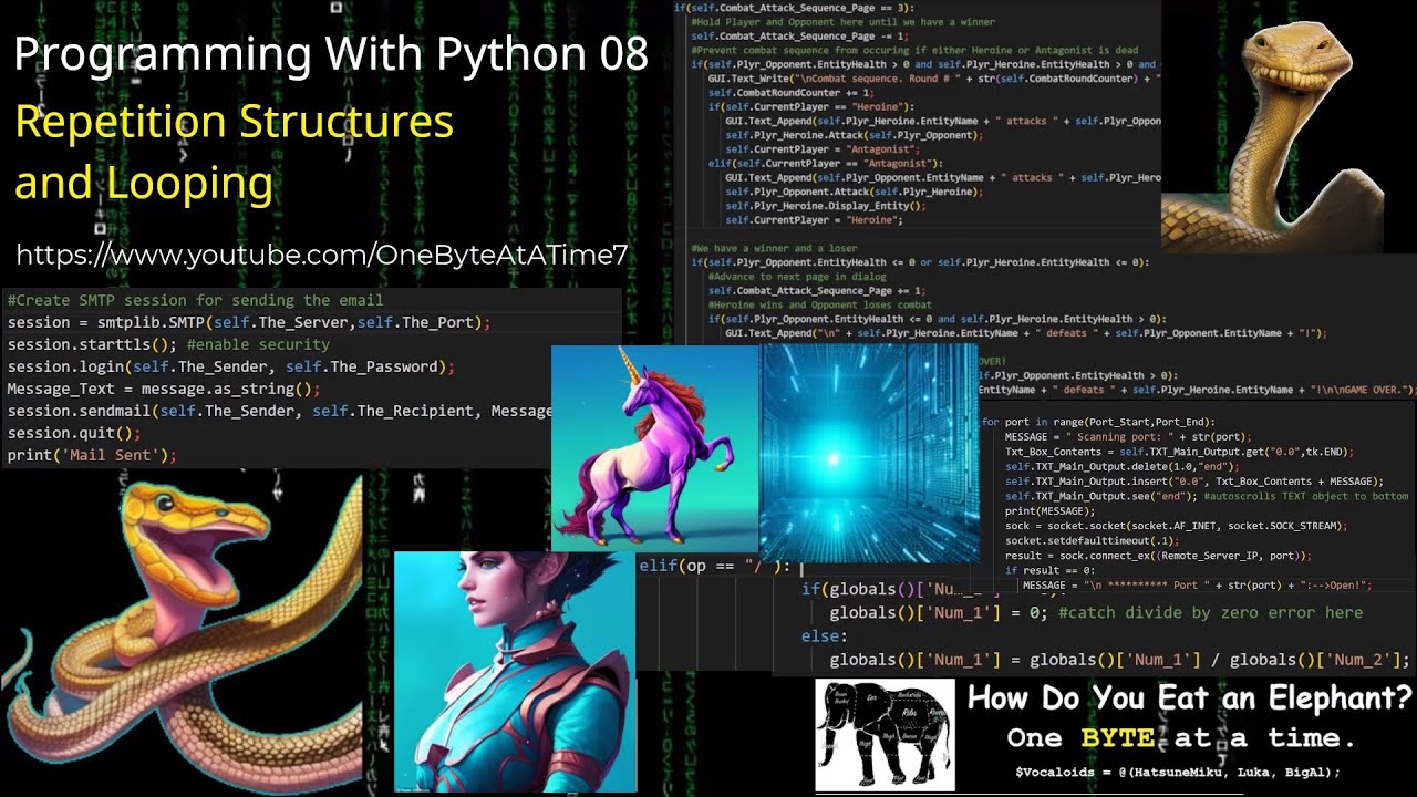 Programming With Python 08: Repetition Structures