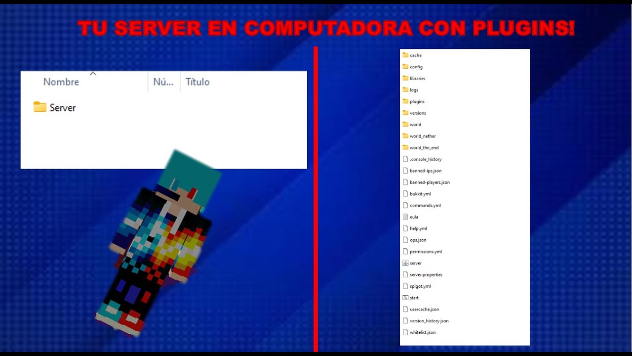 Como crear un server de minecraft en tu computador con plugins! | @sebasowo
