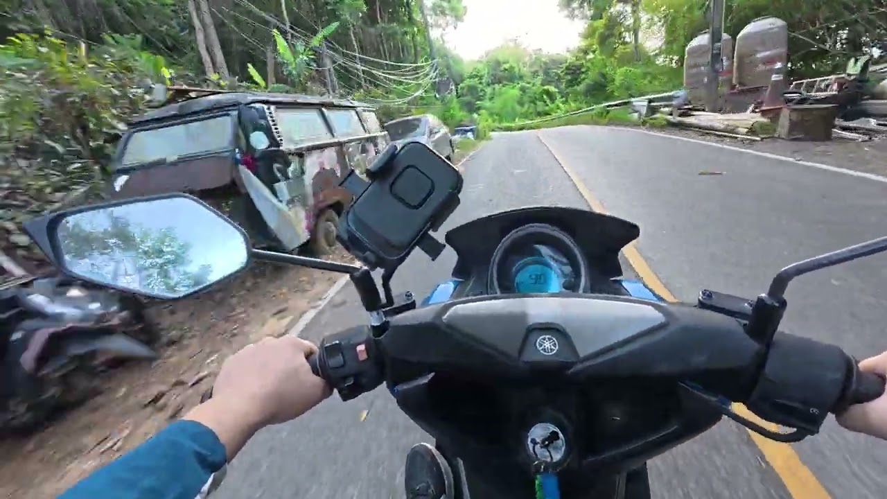 Drive the motorcycle around the koh chang Thailand /骑行摩托车环游象岛一圈/ทริปขี่มอเตอร์ไซค์รอบเกาะช้าง