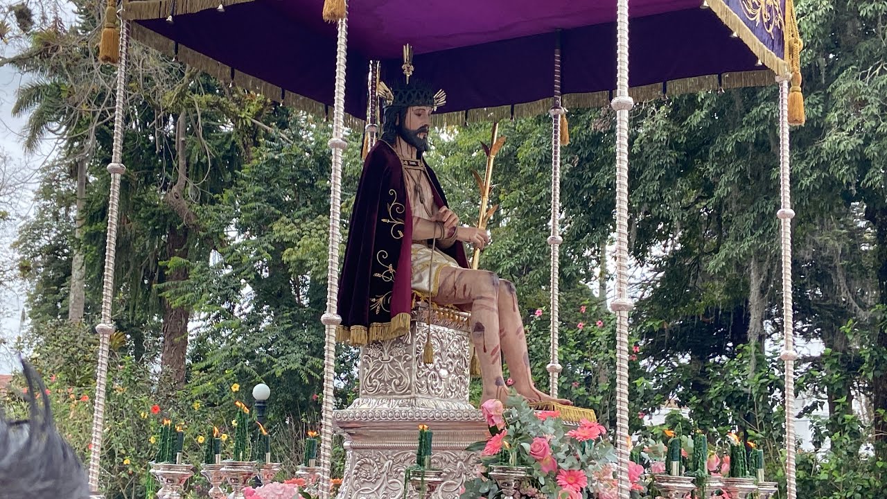 Bajada del Santo Ecce Homo desde el Santuario de Belén 2023 #catolicosporamor #semanasanta #popayán