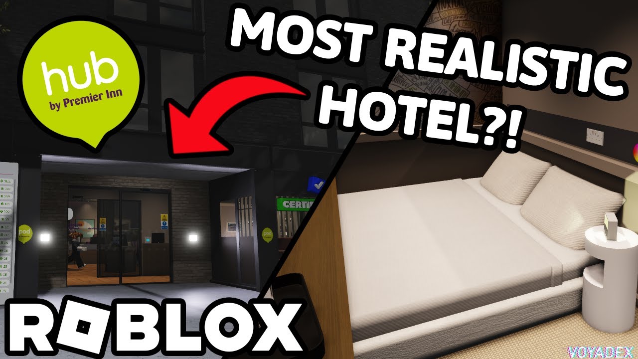 I STAYED IN A ROBLOX PREMIER INN HUB HOTEL! BEST REALISTIC HOTEL?
