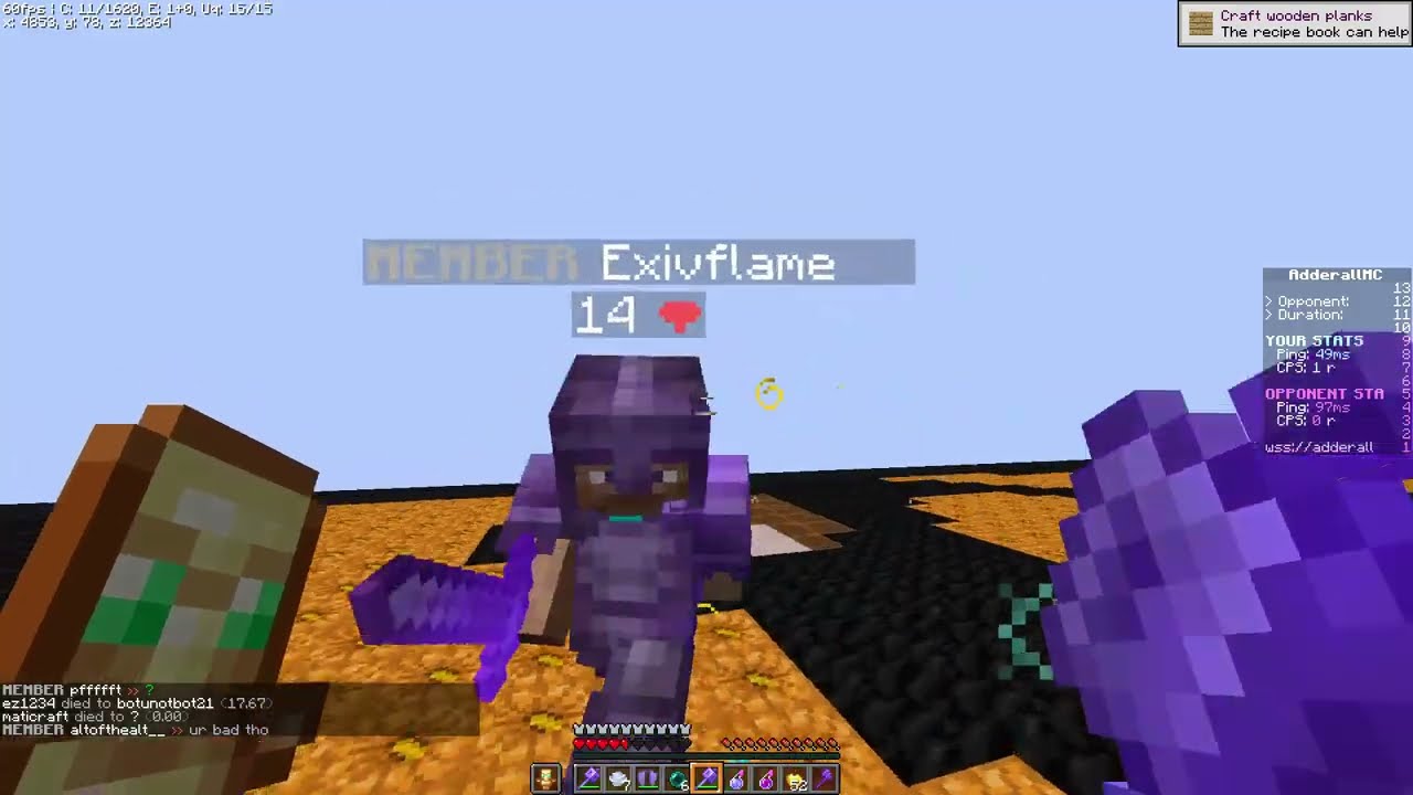 Mace PVP on AdderallMC.