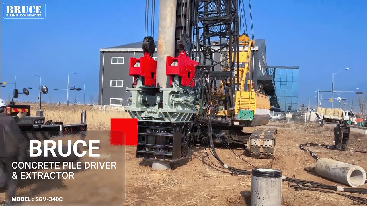 BRUCE Concrete Pile Driver & Extractor | SGV 340C