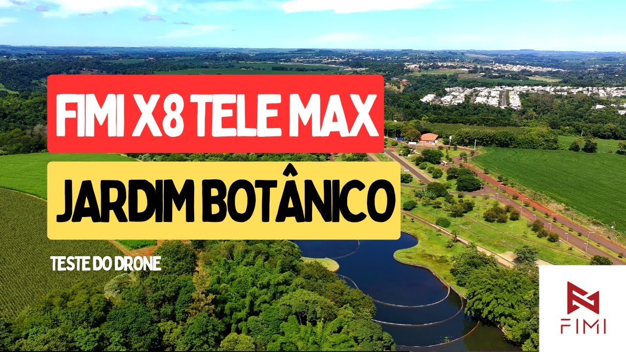 Jardim Botânico de Londrina visto de cima: Imagens Cinematográficas com FIMI X8 Tele Max