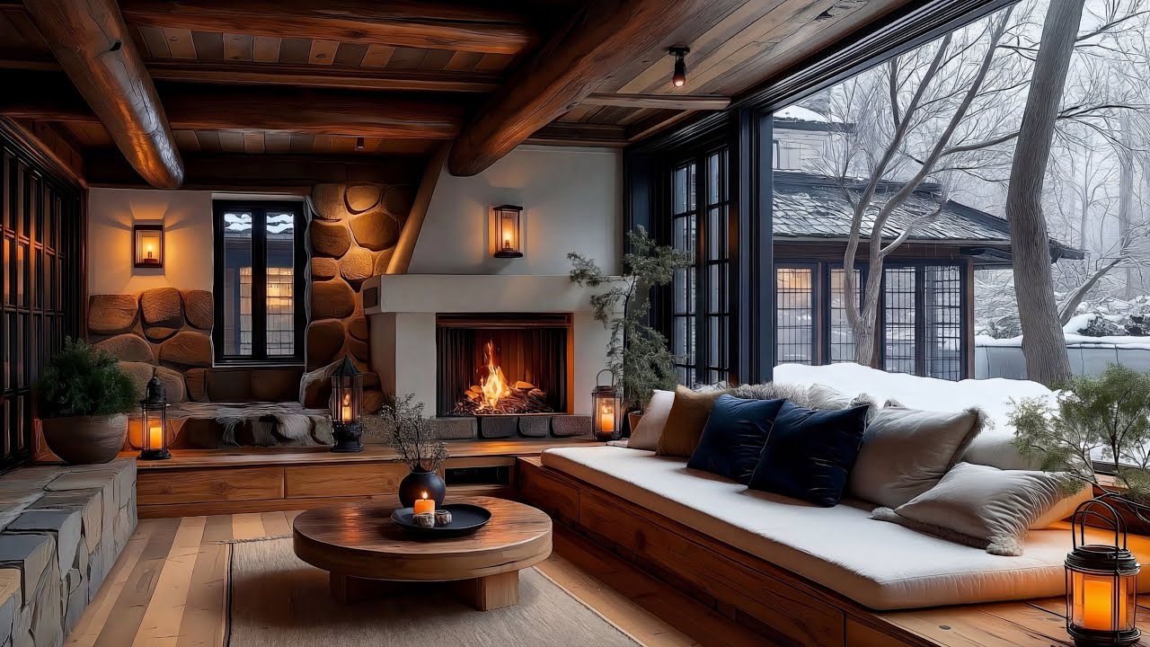Cozy Fireplace 🎹 Relaxing Piano for Instant Sleep, Stress Relief, Soulful Healing and Pure Peace