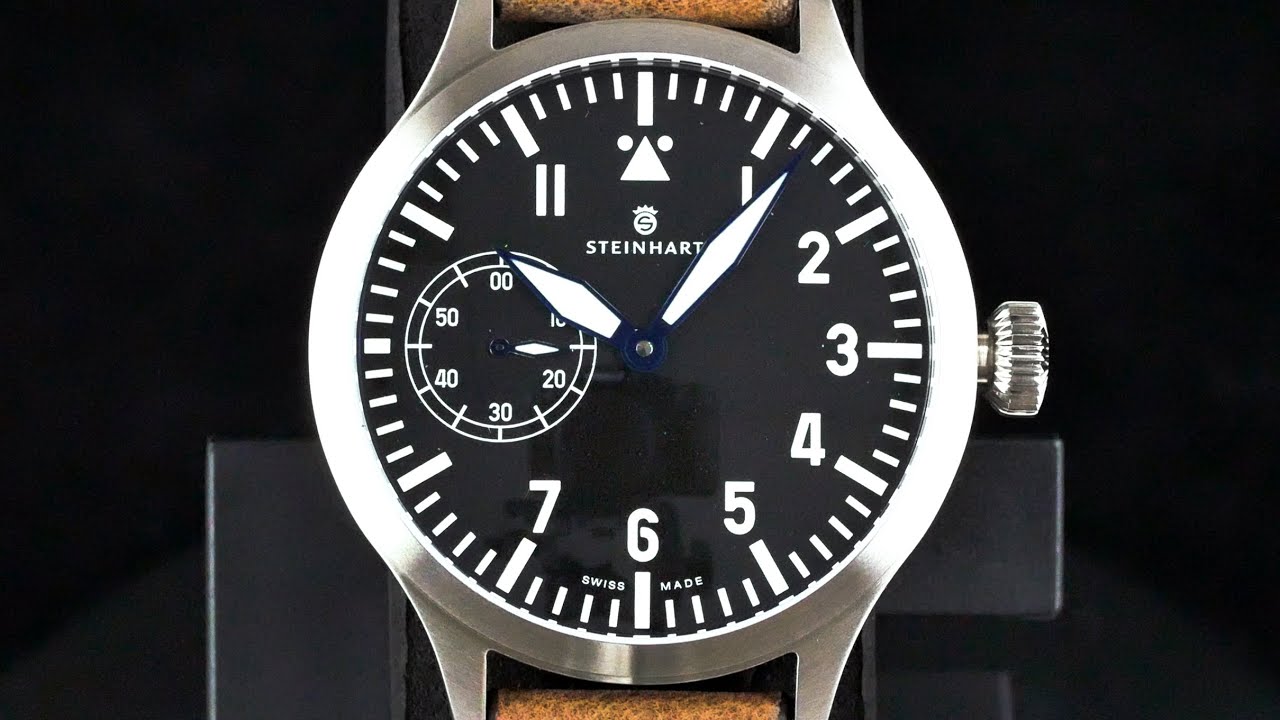 Steinhart Nav B-Uhr 47 Handaufzug Manual wind-up ETA Unitas 6497-1 107-0310