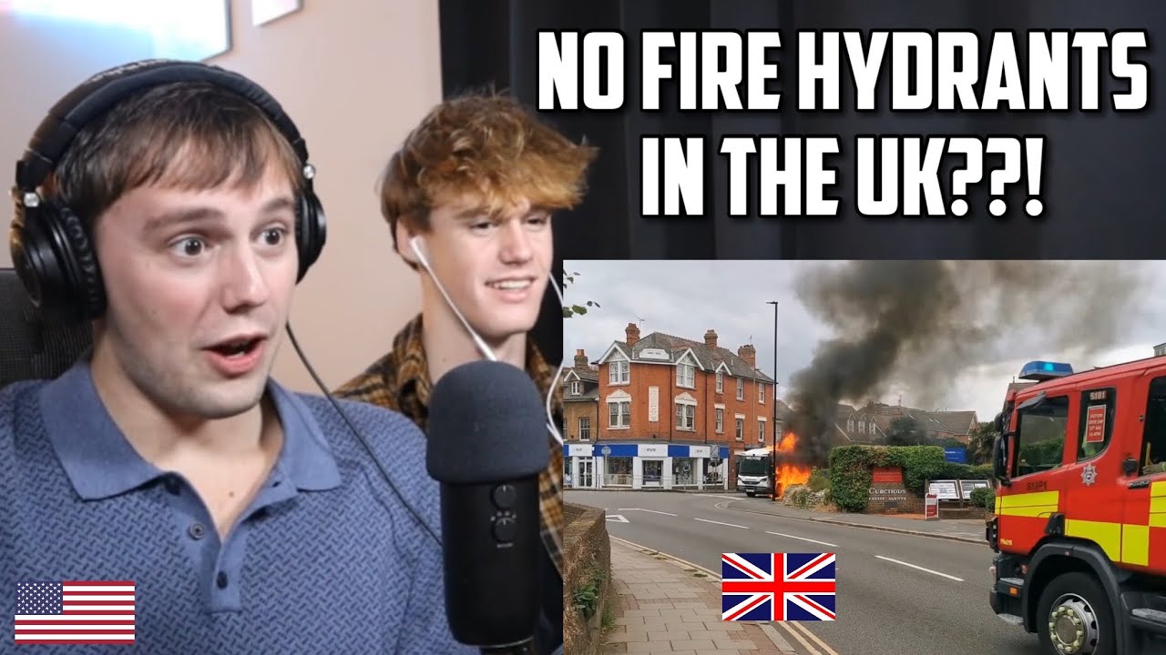 Americans React to British Firefighters Responding to Lorry on Fire *explosion*