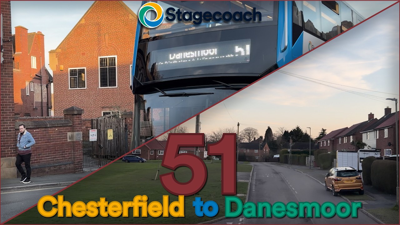 Stagecoach Yorkshire: 51 • Chesterfield to Danesmoor | Full Journey POV (4K60)