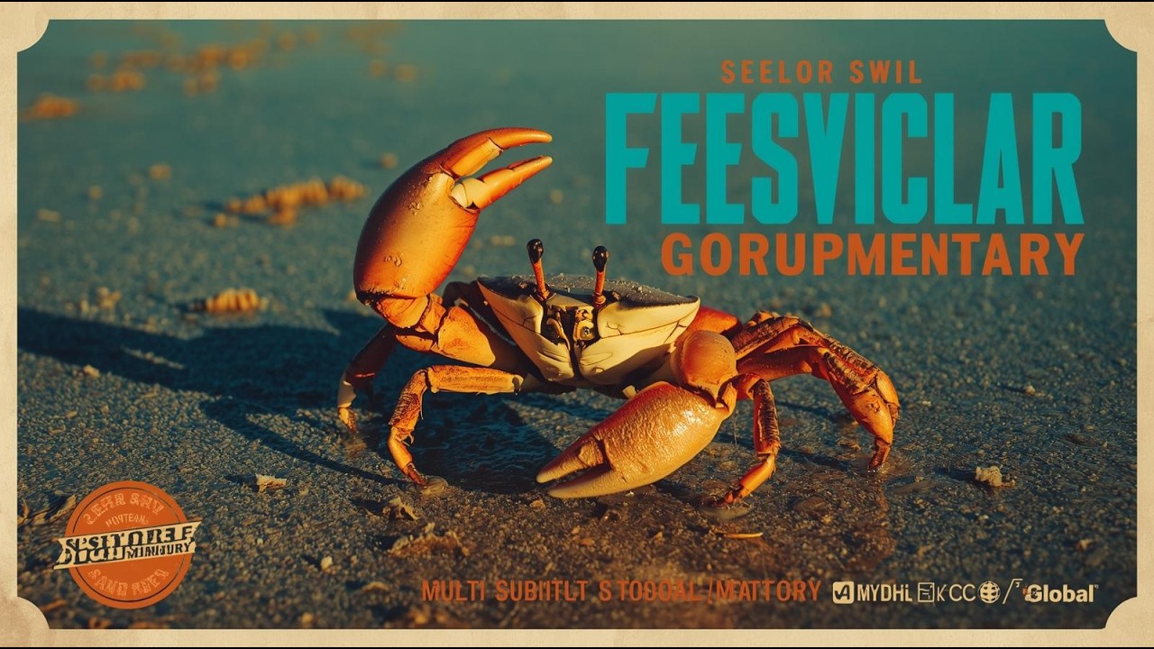 Fiddler Crab Documentary | The One-Clawed Architects of the Tidal World | 4K Old Style Nature Film