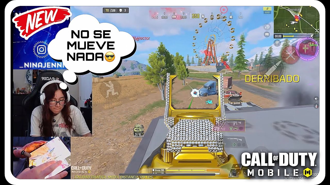 LA NI&Ntilde;A JENNI TIENE una M4 ILEGAL🤯es UN LASER🥵| CALL OF DUTY MOBILE |