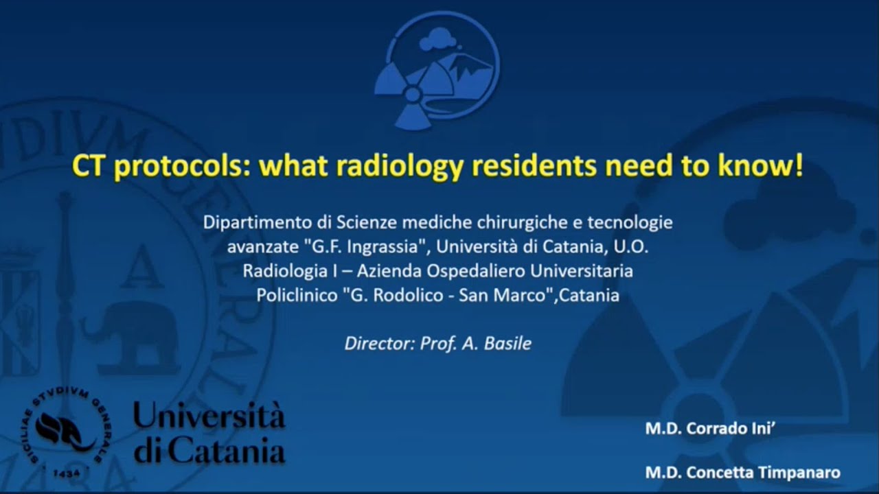 CT protocols: what radiology residents need to know!