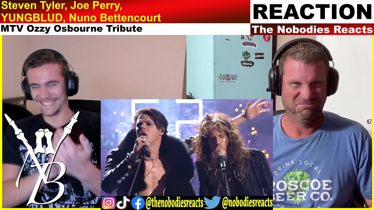 РЕАКЦИЯ на Стивена Тайлера, Джо Перри, YUNGBLUD, Нуно Беттанкура «MTV Ozzy Osbourne Tribute»!