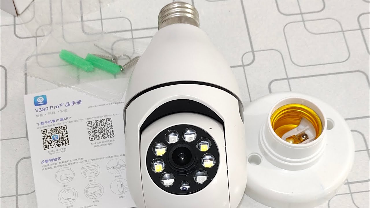 V380 ProE27 Bulb Wi-fi Camera | Complete Configuration & Camera Result | Full Reviews | vlog#5