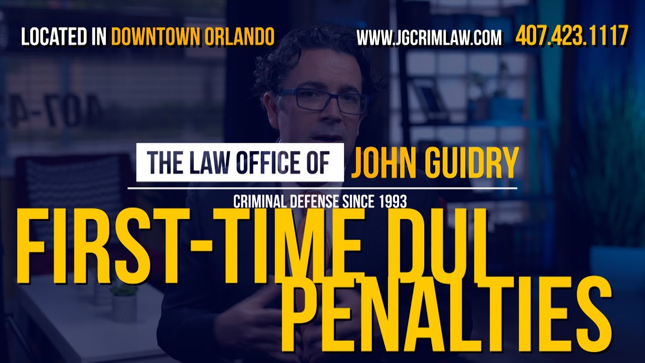 First-Time DUI Penalties in Florida
