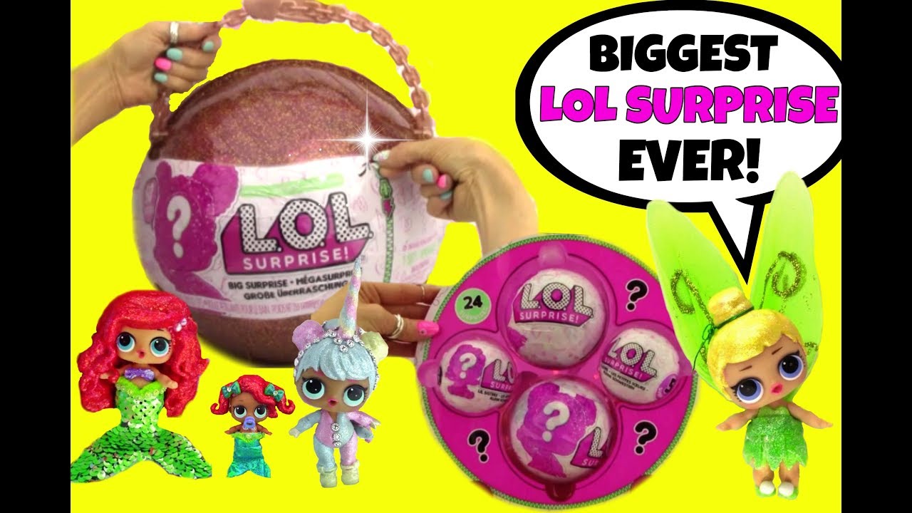 LOL BIG SURPRISE Ball BEST Layer~ FIVE L.O.L. Surprise Glitter Dolls~ Bon Bon Unicorn & friends