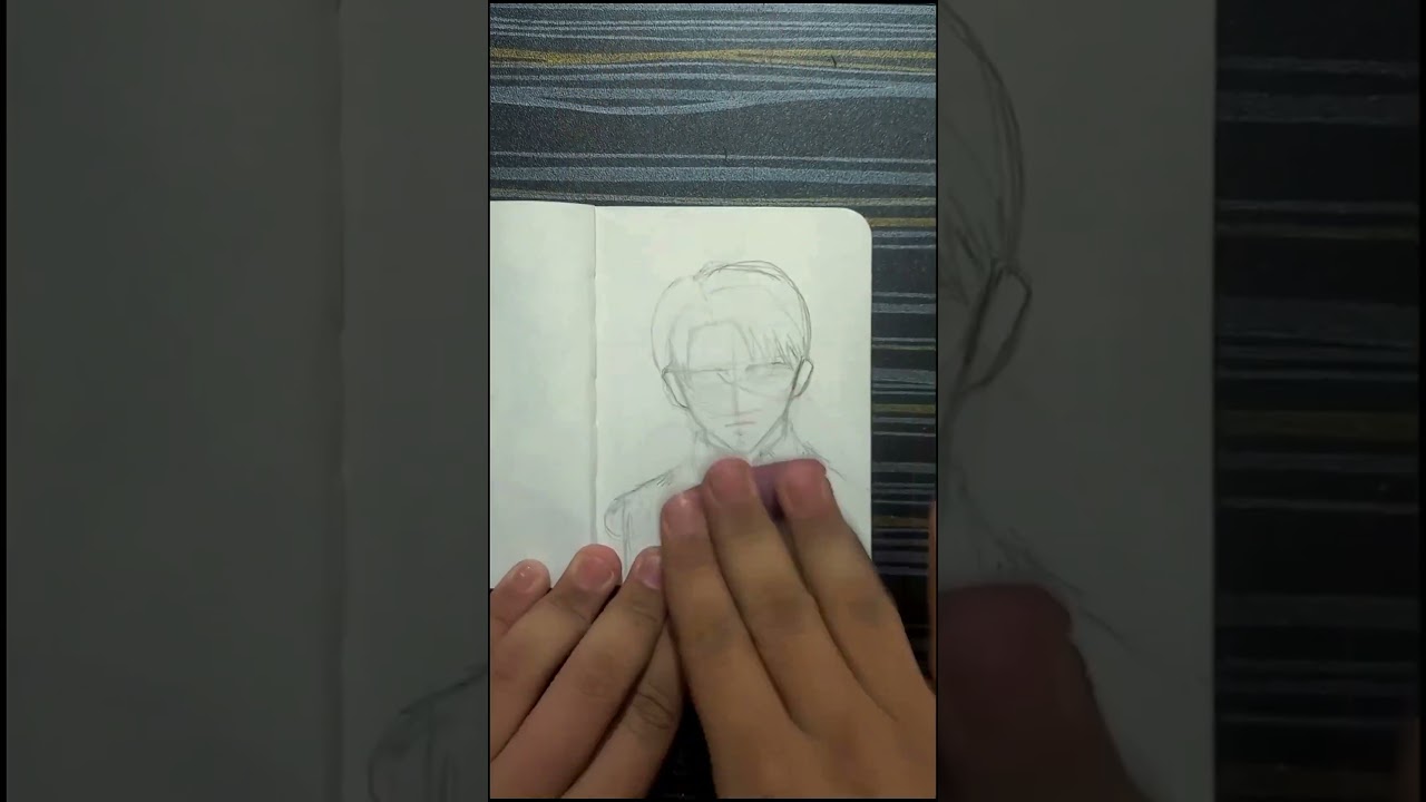 drawing levi ackerman ✨️🗡#shorts #art #anime #levi #attackontitan
