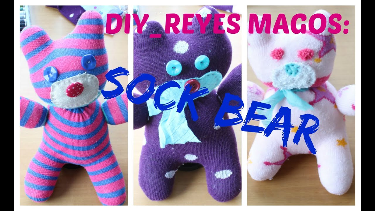 DIY_Oso Calcetín / Sock Bear. Como Hacer Un Oso Con Un Calcetín