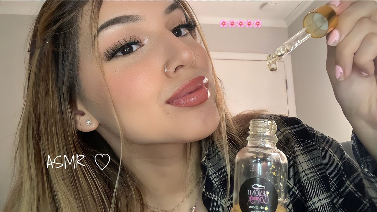 ASMR doing your skincare quickly before bed 🧖‍♀️😴