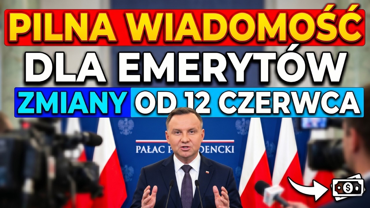 Uwaga Seniorzy &ndash; PILNE ❗️ ZUS ogłosił 5 Dużych Zmian EMERYTALNYCH od 12 CZERWCA 2026!