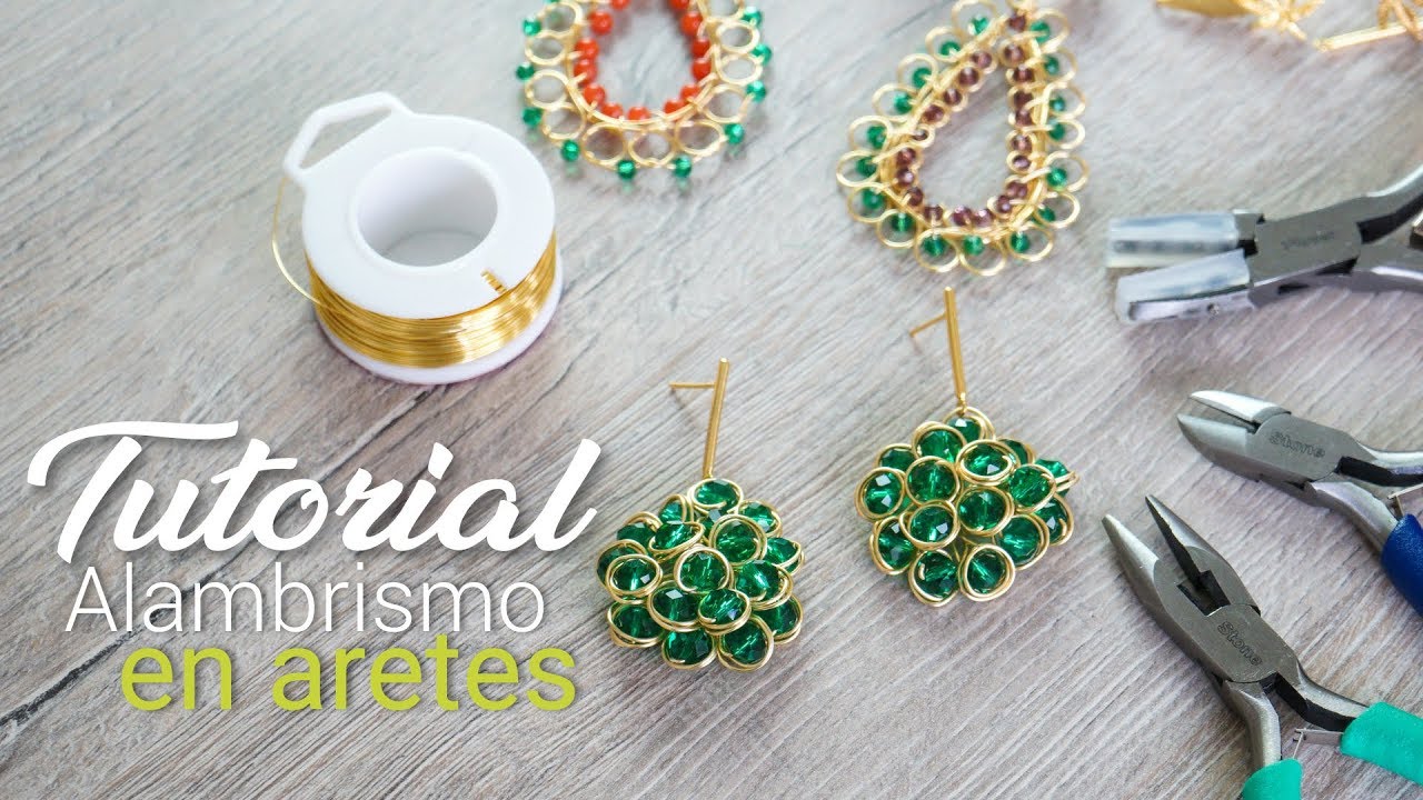 Cómo Hacer Alambrismo En Bisuteria : Aretes
