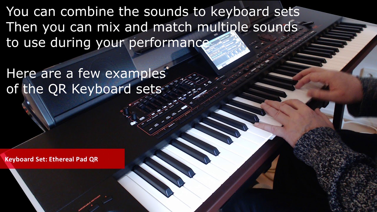 Korg Pa4x Synth Sounds and Keyboard sets QR