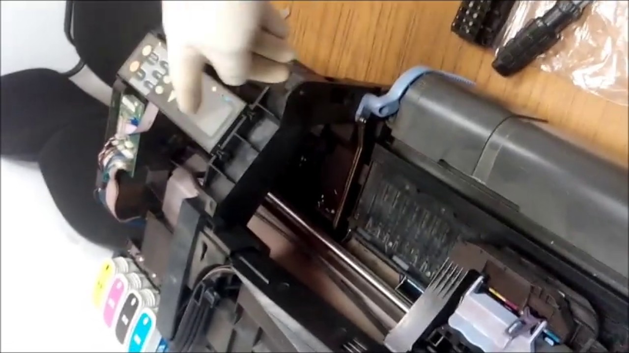 Замена ремня каретки на плотере HP DJ500
